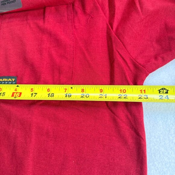 Ariat Rebar Men's Short Sleeve Crew Neck Rio Red T-Shirt Size 2XL NWT - Picture 9 of 10